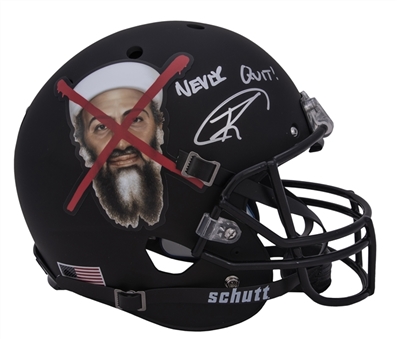 U.S Navy Seal Robert J. ONeill  Signed & Inscribed "Never Quit"  Osama Bin Laden Full Size Helmet (PSA/DNA)